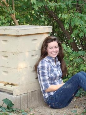 Josie Keller, 2015 first location champion from ?Central Indiana Beekeepers? Association.